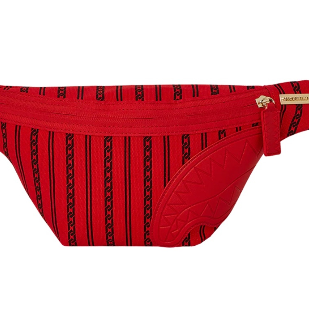 Sprayground Red and Black Fanny Pack
